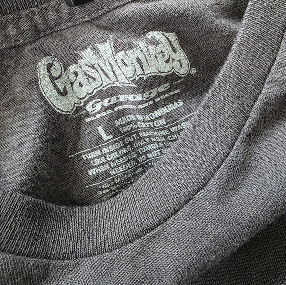 Gray T-Shirt for Men. Gas Monkey Garage Tee - Picture 3 of 3